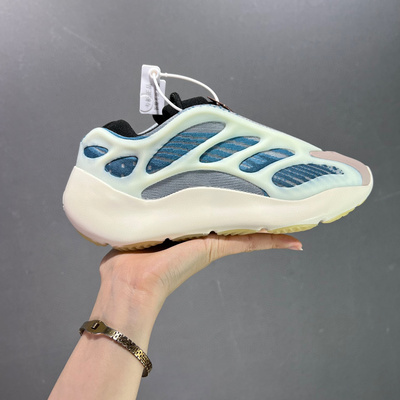 adidas originals yeezy boost 700 v3 极光2.0”kyanite“减震耐磨 低帮老爹鞋 蓝晶石