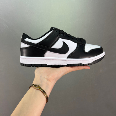 莆田耐克SB Dunk Low Retro"White/Black"扣篮系列低帮休闲运动滑板板鞋“皮革黑白熊猫”