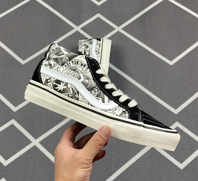 莆田万斯Vans范斯 经典系列 SK8-Mid 中帮帆布鞋