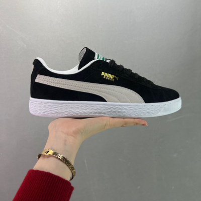 莆田彪马鞋 PUMA Suede Classic Xxi 低帮板鞋 黑灰白