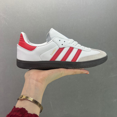 莆田阿迪达斯三叶草Adidas Originals Samba Vegan OG桑巴舞系列绅士德训足球风百搭低帮休闲运动板鞋