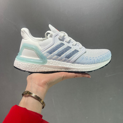 莆田鞋阿迪达斯 adidas ultraboost 20 低帮跑步鞋 白蓝