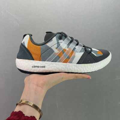 莆田鞋阿迪达斯 Adidas Terrex CC Boat Graphic 夏季户外跑步鞋 休闲涉水鞋 灰白橙