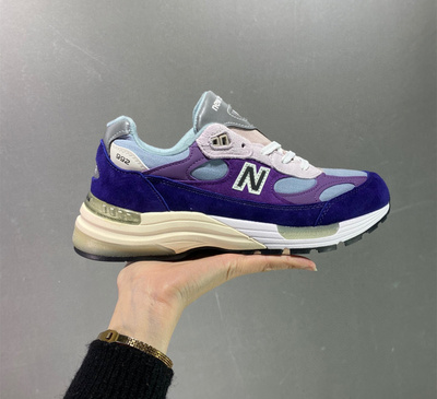 莆田新百伦New Balance 992 低帮 跑步鞋 紫罗兰