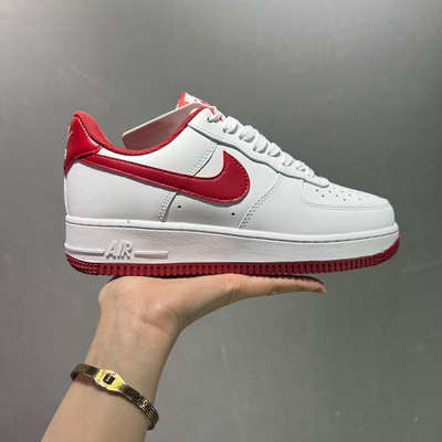 耐克莆田鞋 Nike Air Force 1 &nbsp;Low Think 16 摩西 马龙 空军一号 复古休闲低帮板鞋 白红