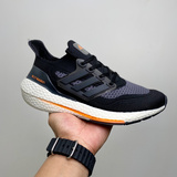 阿迪达斯/Adidas ULTRABOOST 21 低帮 跑步鞋 黑灰色