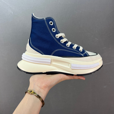莆田匡威converse run star legacy 高帮运动休闲鞋 紫白