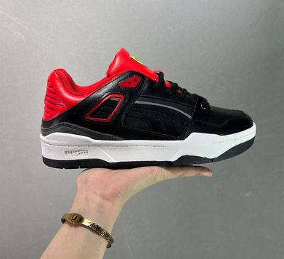 莆田彪马PUMA scuderia FerrariSlipstream 低帮板鞋 黑红